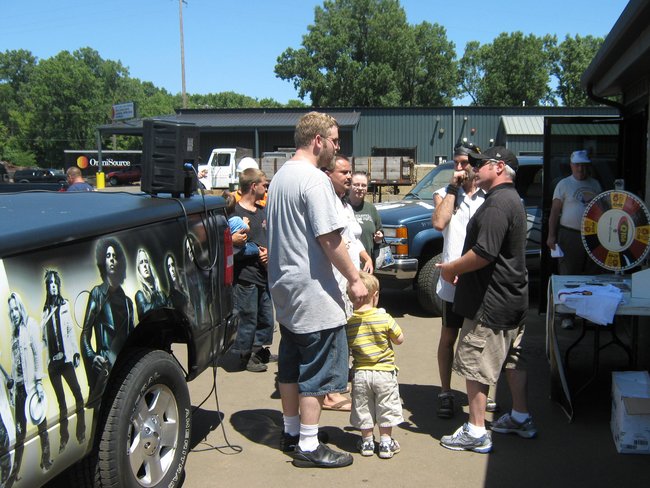 We "recycled" our old Q106 Suburban at Omni Source! It was a bittersweet moment! Thank you for stopping out to witness the destruction!