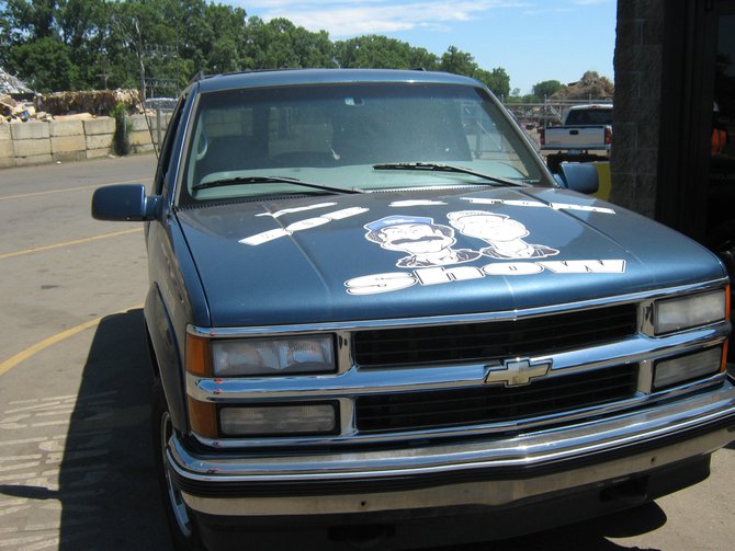 We "recycled" our old Q106 Suburban at Omni Source! It was a bittersweet moment! Thank you for stopping out to witness the destruction!