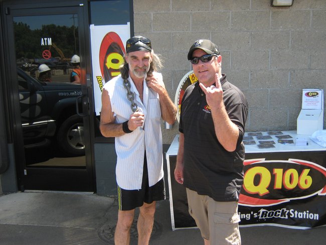We "recycled" our old Q106 Suburban at Omni Source! It was a bittersweet moment! Thank you for stopping out to witness the destruction!