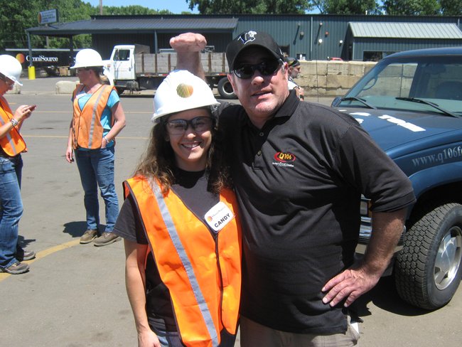We "recycled" our old Q106 Suburban at Omni Source! It was a bittersweet moment! Thank you for stopping out to witness the destruction!