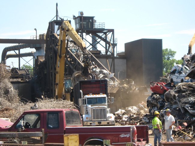 We "recycled" our old Q106 Suburban at Omni Source! It was a bittersweet moment! Thank you for stopping out to witness the destruction!