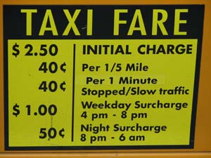 taxi fare