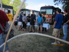 The scene backstage during the meet & greet with Black Stone Cherry and Theory of a Deadman!