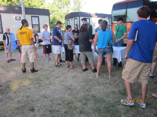 The scene backstage during the meet & greet with Black Stone Cherry and Theory of a Deadman!