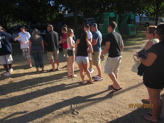 The scene backstage during the meet & greet with Black Stone Cherry and Theory of a Deadman!