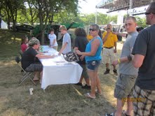 The scene backstage during the meet & greet with Black Stone Cherry and Theory of a Deadman!
