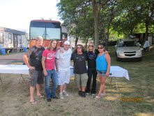 The scene backstage during the meet & greet with Black Stone Cherry and Theory of a Deadman!