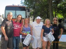 The scene backstage during the meet & greet with Black Stone Cherry and Theory of a Deadman!