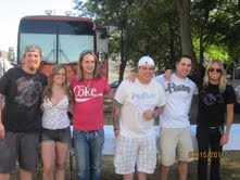 The scene backstage during the meet & greet with Black Stone Cherry and Theory of a Deadman!
