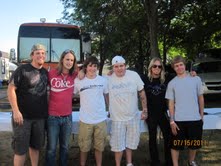 The scene backstage during the meet & greet with Black Stone Cherry and Theory of a Deadman!