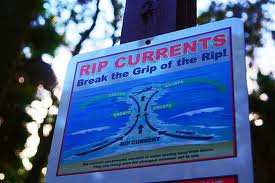 rip current sign rip current sign