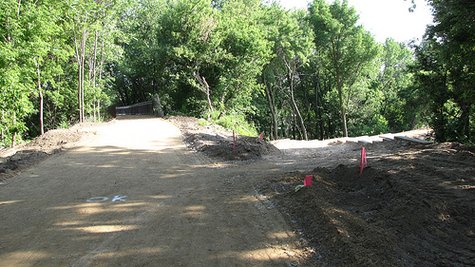 A site is prepped for possible past excavation by state police.