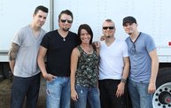 Backstage at Fond Du Lac Fair with Theory of a Deadman 2