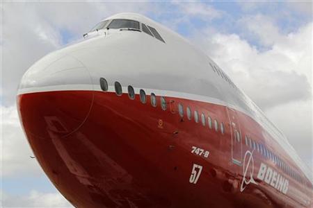 The new Boeing 747-8 Intercontinental jetliner is parked on the eve of the Paris Air Show at Le Bourget airport The new Boeing 747-8 Intercontinental jetliner is parked on the eve of the Paris Air Show at Le Bourget airport