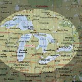 A map of the Great Lakes A map of the Great Lakes