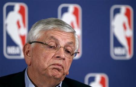 National Basketball Association commissioner David Stern answers questions from the media regarding contract negotiations between the NBA an