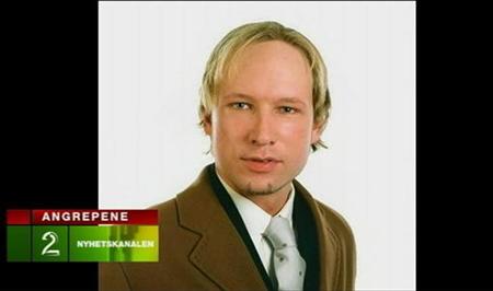 A photograph of Norwegian attack suspect Anders Behring Breivik is broadcast by Norwegian television A photograph of Norwegian attack suspect Anders Behring Breivik is broadcast by Norwegian television