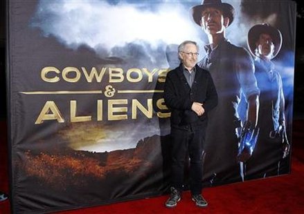 Executive producer Steven Spielberg arrives for the world premiere "Cowboys & Aliens" in California Executive producer Steven Spielberg arrives for the world premiere "Cowboys & Aliens" in California