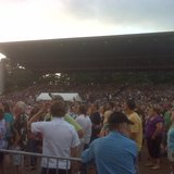 A large crowd at the grandstand at the Wisconsin Valley Fair A large crowd at the grandstand at the Wisconsin Valley Fair