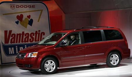The 2008 Dodge Grand Caravan is unveiled during the 2007 North American International Auto Show in Detroit, Michigan The 2008 Dodge Grand Caravan is unveiled during the 2007 North American International Auto Show in Detroit, Michigan