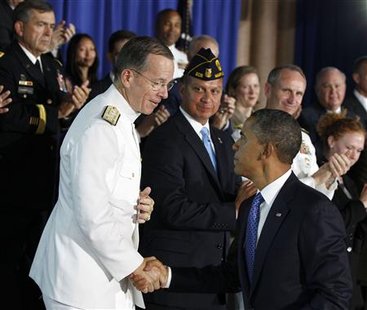 U.S. President Barack Obama shakes hands after speaking about military veterans in the workforce while in Washington U.S. President Barack Obama shakes hands after speaking about military veterans in the workforce while in Washington