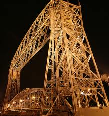 Duluth aerial bridge at night Duluth aerial bridge at night