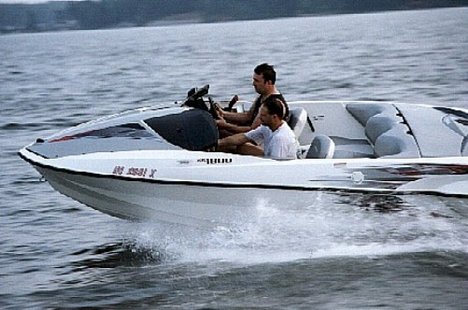 A motorboat A motorboat