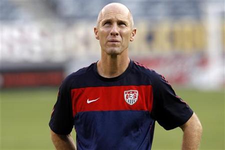 U.S. national soccer team head coach Bradley attends a training session with the team at New Meadowlands Stadium in East Rutherford U.S. national soccer team head coach Bradley attends a training session with the team at New Meadowlands Stadium in East Rutherford