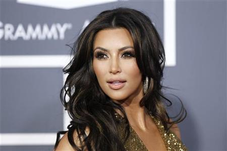 Television personality Kim Kardashian arrives at the 53rd annual Grammy Awards in Los Angeles Television personality Kim Kardashian arrives at the 53rd annual Grammy Awards in Los Angeles