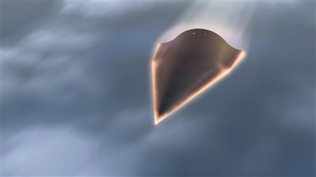 DARPA’s Falcon Hypersonic Technology Vehicle 2 is shown in undated artist's conception