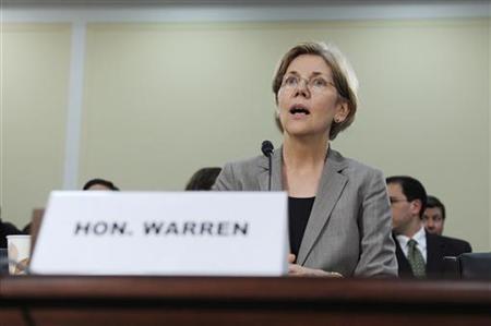 Warren registers her surprise at a hearing about oversight of the Consumer Financial Protection Bureau on Capitol Hill in Washington Warren registers her surprise at a hearing about oversight of the Consumer Financial Protection Bureau on Capitol Hill in Washington