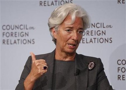 IMF Managing Director Lagarde speaks at the Council on Foreign Relations forum in New York IMF Managing Director Lagarde speaks at the Council on Foreign Relations forum in New York