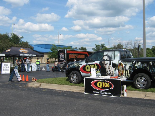 Q106 invaded Battle Creek Harley Davidson for their August Open House, thanks for stopping by, Rock On!