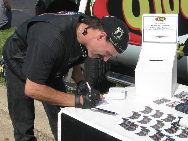 Q106 invaded Battle Creek Harley Davidson for their August Open House, thanks for stopping by, Rock On!