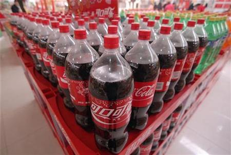Bottles of Coca-Cola are seen on sale at a supermarket in Xiangfan Bottles of Coca-Cola are seen on sale at a supermarket in Xiangfan
