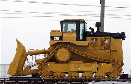 Bulldozer sits outside Caterpillar plant in Illinois Bulldozer sits outside Caterpillar plant in Illinois