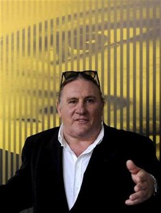 Actor Depardieu poses during a photocall at the 64th Locarno Film Festival Actor Depardieu poses during a photocall at the 64th Locarno Film Festival