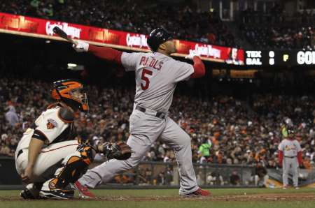 St. Louis Cardinals star Albert Pujols REUTERS