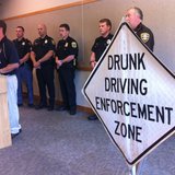 DOT Regional Program Manager addressing the media on the start of the drunk driving awareness campaign and crackdown. DOT Regional Program Manager addressing the media on the start of the drunk driving awareness campaign and crackdown.