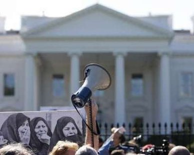 Protesters outside of the White House REUTERS/Kevin Lamarque Protesters outside of the White House REUTERS/Kevin Lamarque