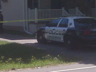 Menasha police investigating incident on Sunday August 21, 2011 (courtesy of FOX 11). Menasha police investigating incident on Sunday August 21, 2011 (courtesy of FOX 11).