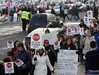 Union demonstrators in Madison, WI (Reuters)