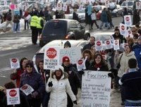 Union demonstrators in Madison, WI (Reuters)