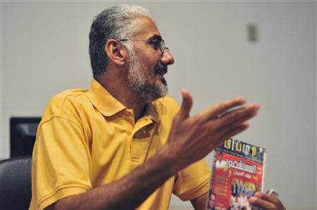 Libya’s most popular comedian Milood Amroni gestures during an interview in Benghazi Libya’s most popular comedian Milood Amroni gestures during an interview in Benghazi