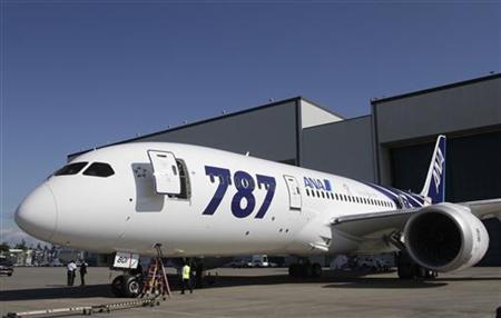 The first Boeing 787 Dreamliner to be delivered to launch customer ANA leaves the paint hangar at Boeing's Everett factory The first Boeing 787 Dreamliner to be delivered to launch customer ANA leaves the paint hangar at Boeing's Everett factory