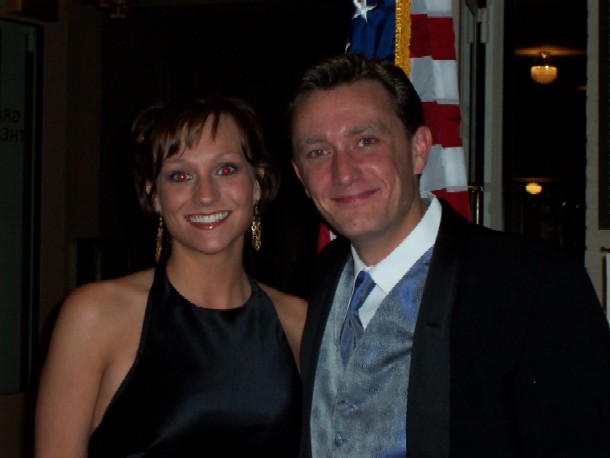 Lee Peek and Nikki Montgomery at the CMA Party at the Grand Theater 2005