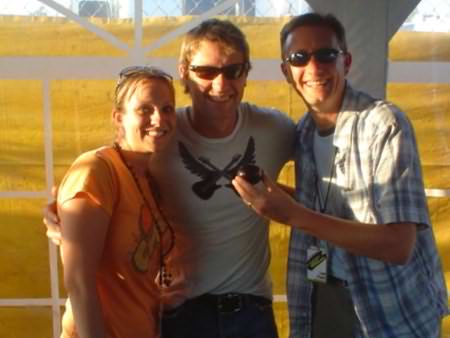 Lee Peek and Nikki Montgomery with Craig Morgan at Fuddfest 2007