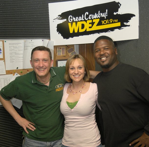 Lee Peek and Nikki Montgomery with LeRoy Butler 2006