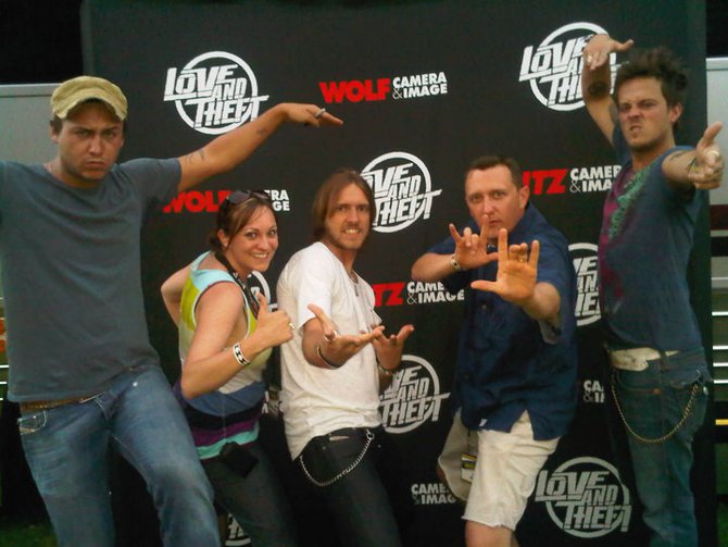Lee Peek and Nikki Montgomery with Love and Theft at River Front Rendezvous 2010
