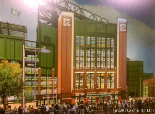 This is a rendering of the planned new south end zone gate at Lambeau Field, released by the Green Bay Packers organization, Aug. 25, 2011. (courtesy of FOX 11) This is a rendering of the planned new south end zone gate at Lambeau Field, released by the Green Bay Packers organization, Aug. 25, 2011. (courtesy of FOX 11)